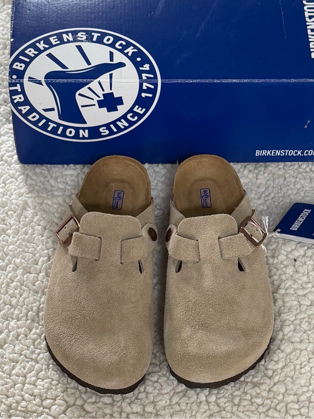 NWT BIRKENSTOCK BOSTON SOFT FOOTBED BS CLOG SHOES SANDALS SZ US 5 Ladies 36 NEW